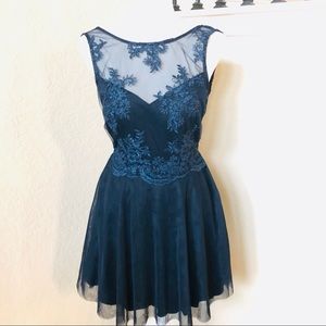 [Teeze Me]Party Dress Navy Blue Size 3